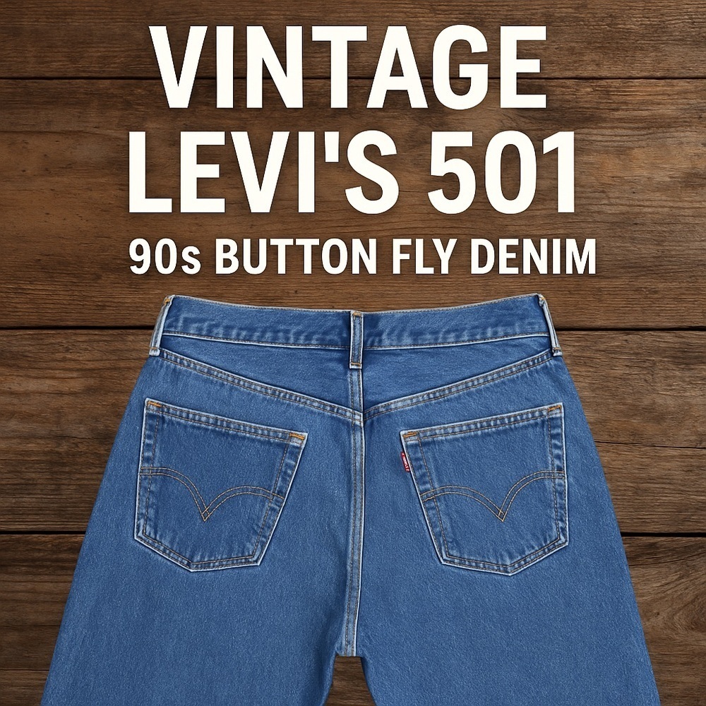 Vintage Levi’s 100% Cotton Jeans – Made in Dominican Republic (W38 L32)
